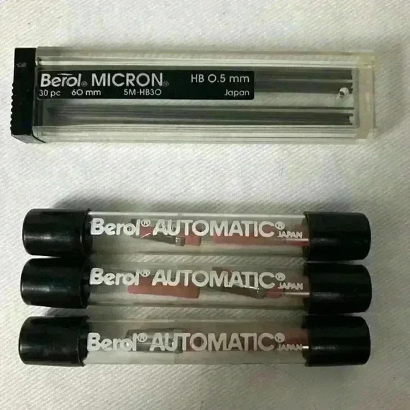 Berol Automatic Eraser Refill 3 Erasers In 1 Tube‎ Fits Many Rotring Pencils New - Picture 1 of 5